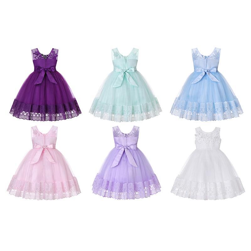 Vestido Festa Renda Infantil - 2 a 4 Anos