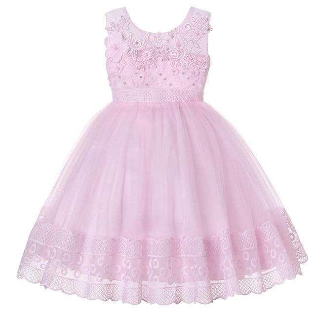 Vestido Festa Renda Infantil - 2 a 4 Anos