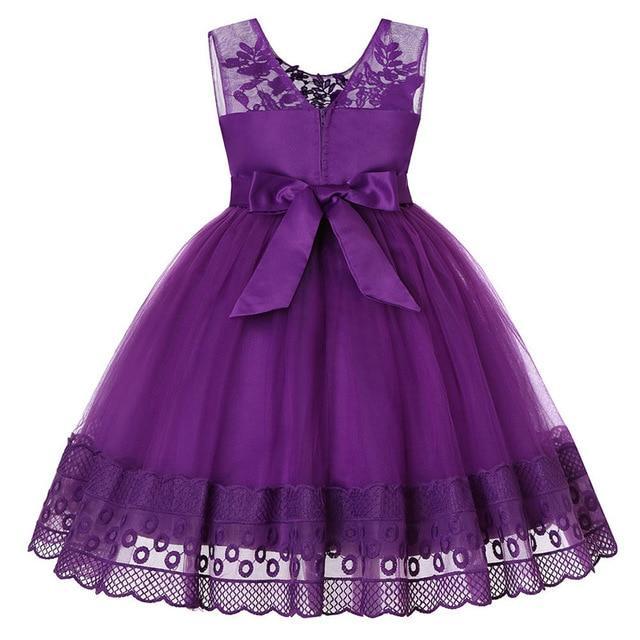 Vestido Festa Renda Infantil - 2 a 4 Anos
